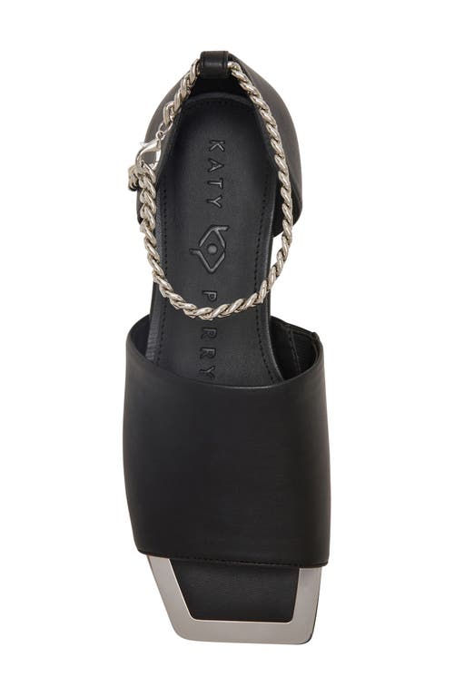 Shop Katy Perry Caught Up Square Toe Anklet Sandal In Black