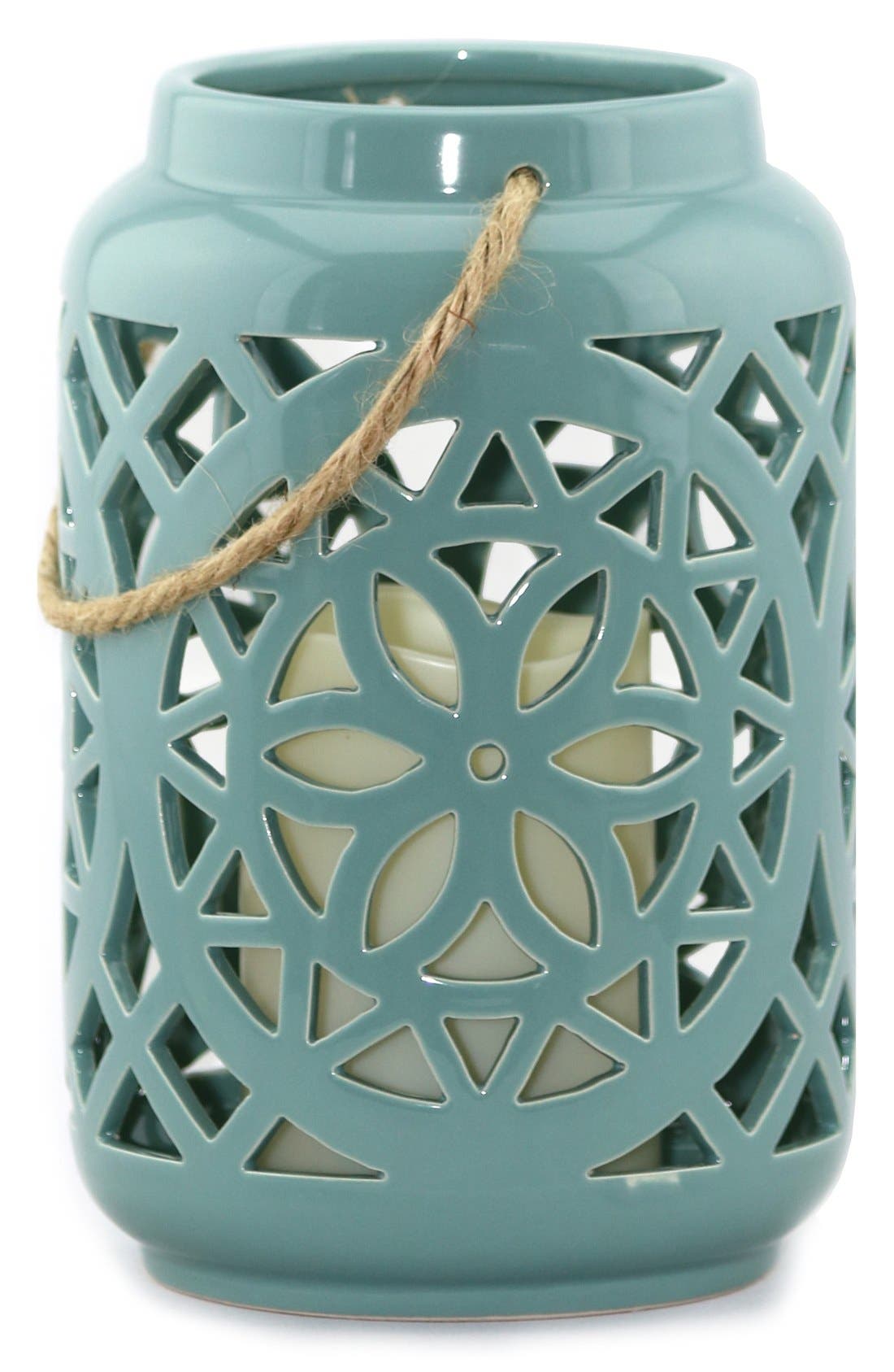 Amazing Flameless Candle Ceramic Lantern & AllWeather Flameless Candle Nordstrom