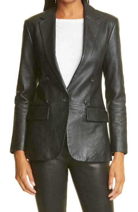Altitude Razor Five Women's FRAME Leather & Faux Leather Jackets | Nordstrom