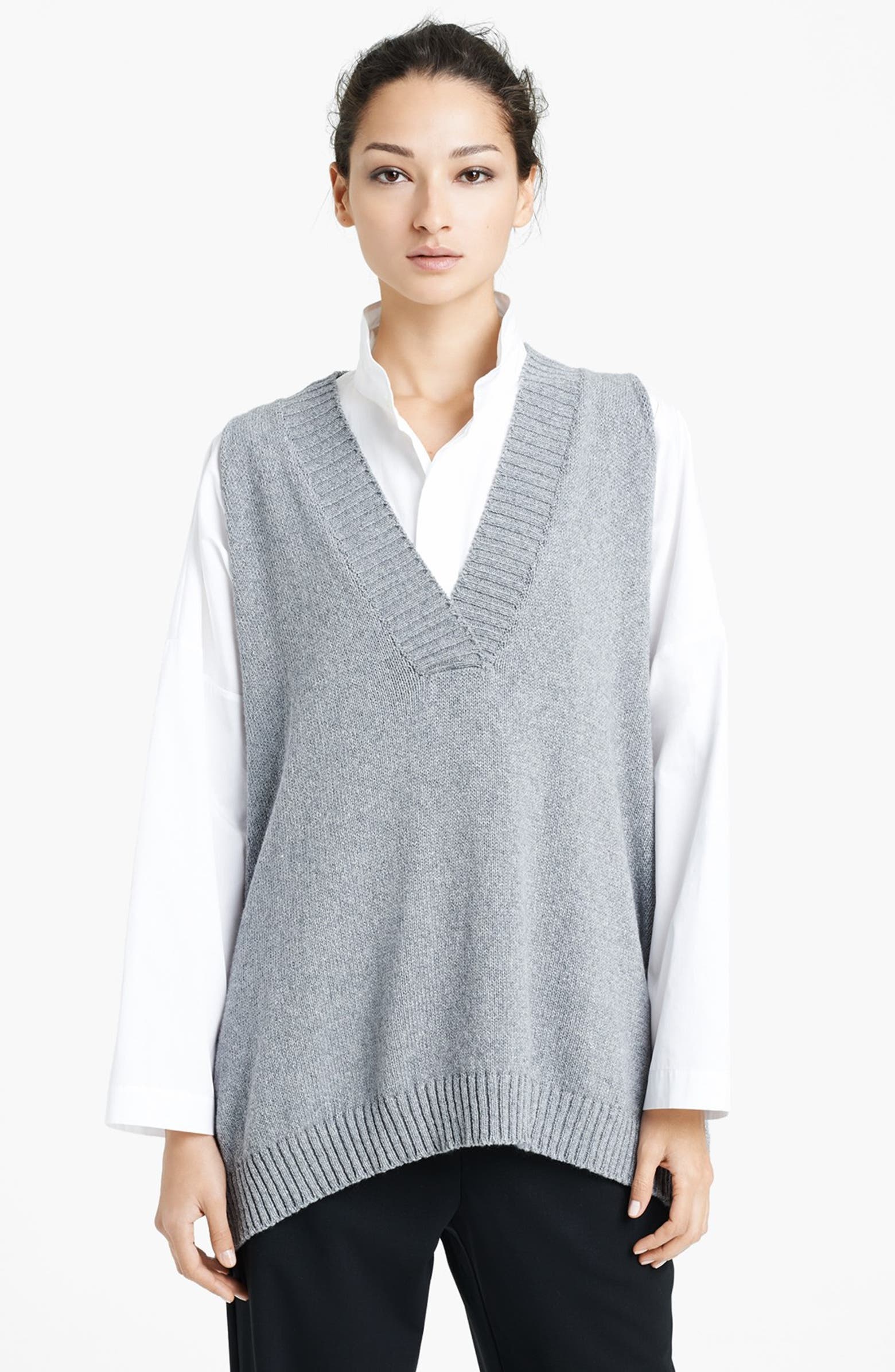 eskandar A-Line Sweater Vest | Nordstrom