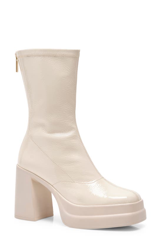 Free People Double Stack Platform Bootie In White