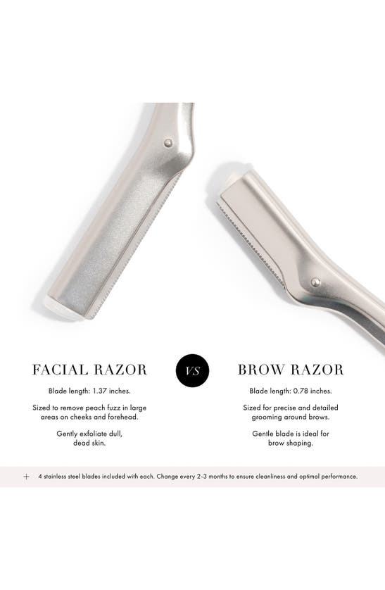 Shop Tweezerman Facial Razor In Silver