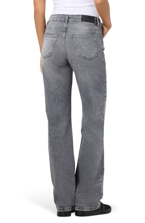 Shop Noisy May Yolanda Ripped Wide Leg Jeans In Medium Grey Denim