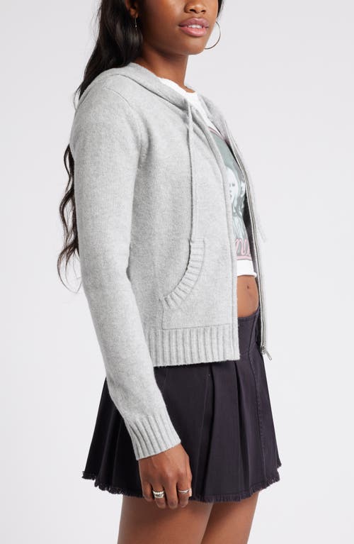 Shop Bp. Cotton Blend Hooded Cardigan In Grey Heather