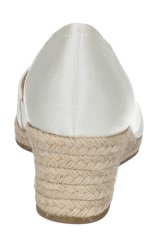 Shop Easy Street Jasper Espadrille Wedge Pump In White Thai Silk