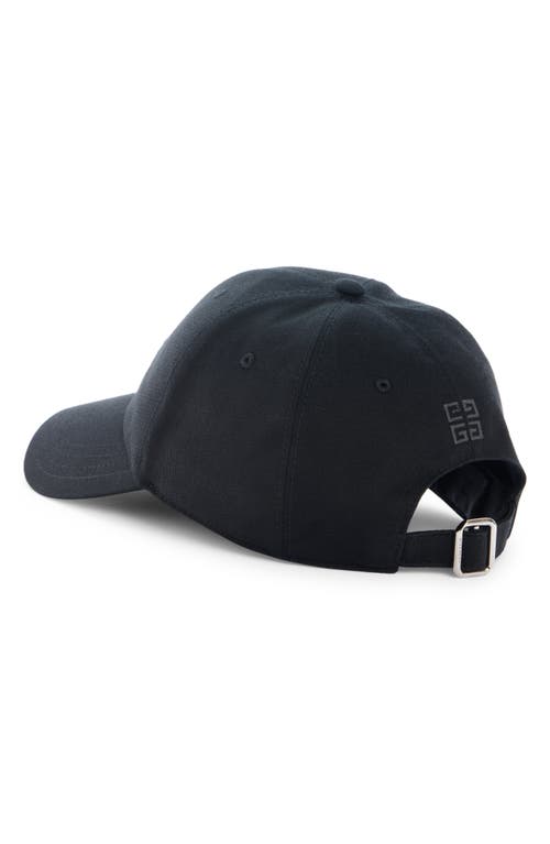 Shop Givenchy Logo Embroidered Baseball Cap In Black