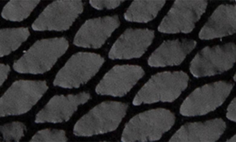 Saachi Fish Scale Embossed Leather Apple Watch® Watchband In Black