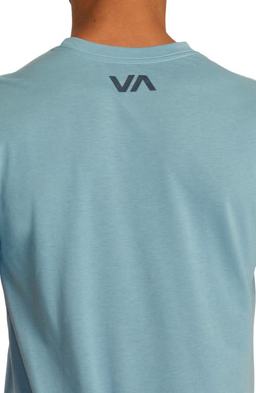 Shop Rvca Va Blur Performance Graphic Tee In Haze