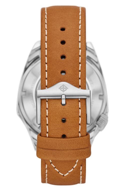 Shop Zodiac Field Olympos Automatic Leather Strap Watch, 40mm In Brown