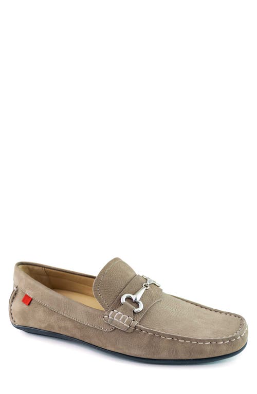 Marc Joseph New York Wall Street Moc Toe Loafer In Taupe Grainy