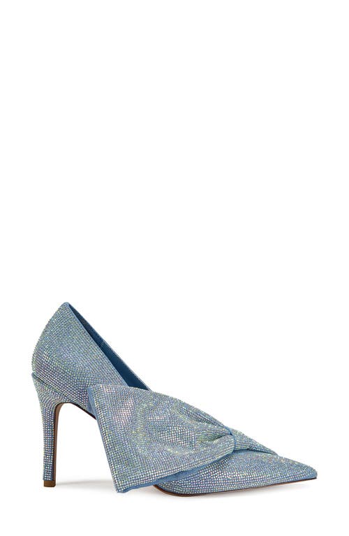 Azalea Wang Geovanni Pointed Toe Pump In Denim