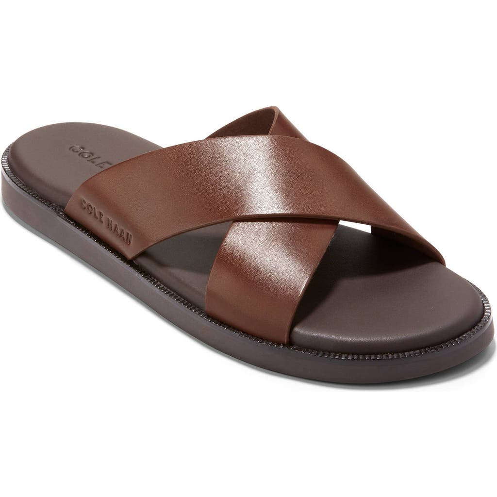 Cole Haan Nantucket Cross Strap Sandal In Woodbury/java