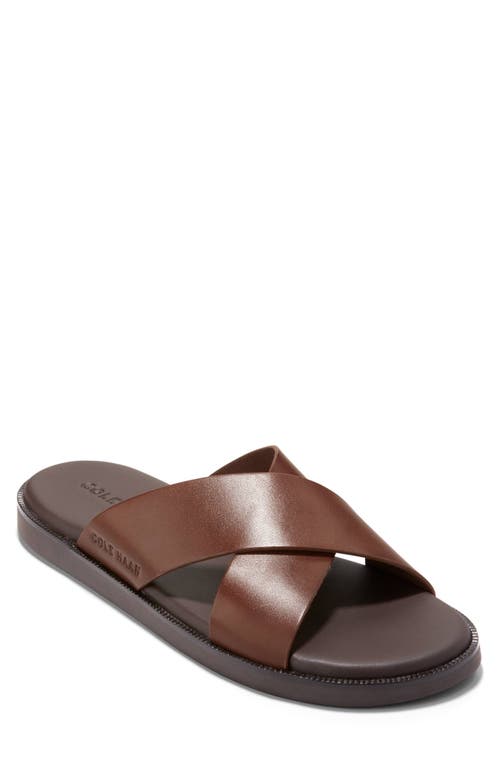 Cole Haan Nantucket Cross Strap Sandal In Woodbury/java