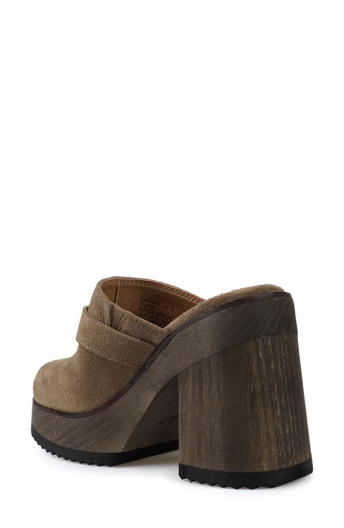 Candies Candie's Erynne Platform Clog In Taupe Suede