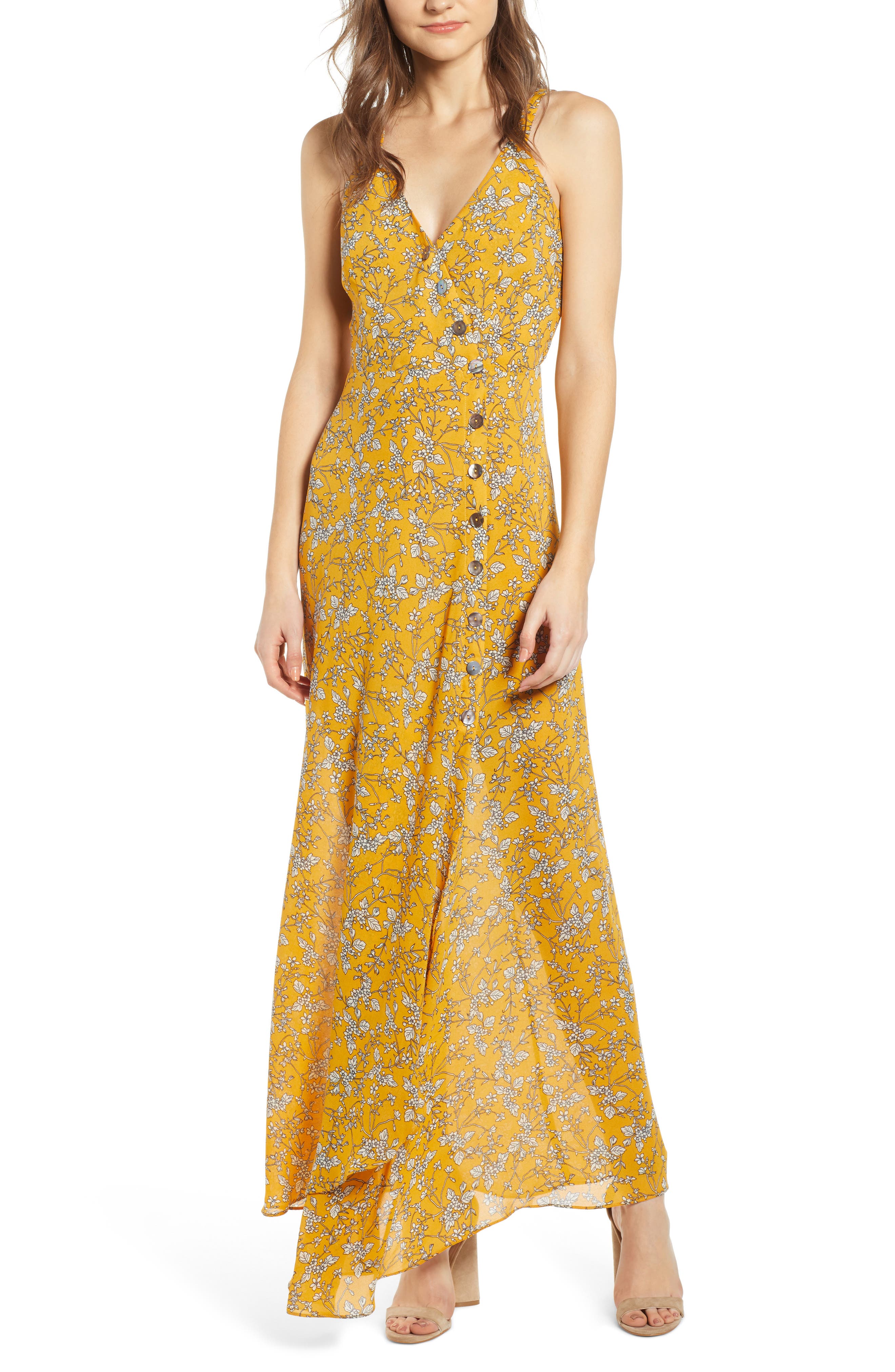 Heartloom Londyn Sleeveless Maxi Dress, Yellow