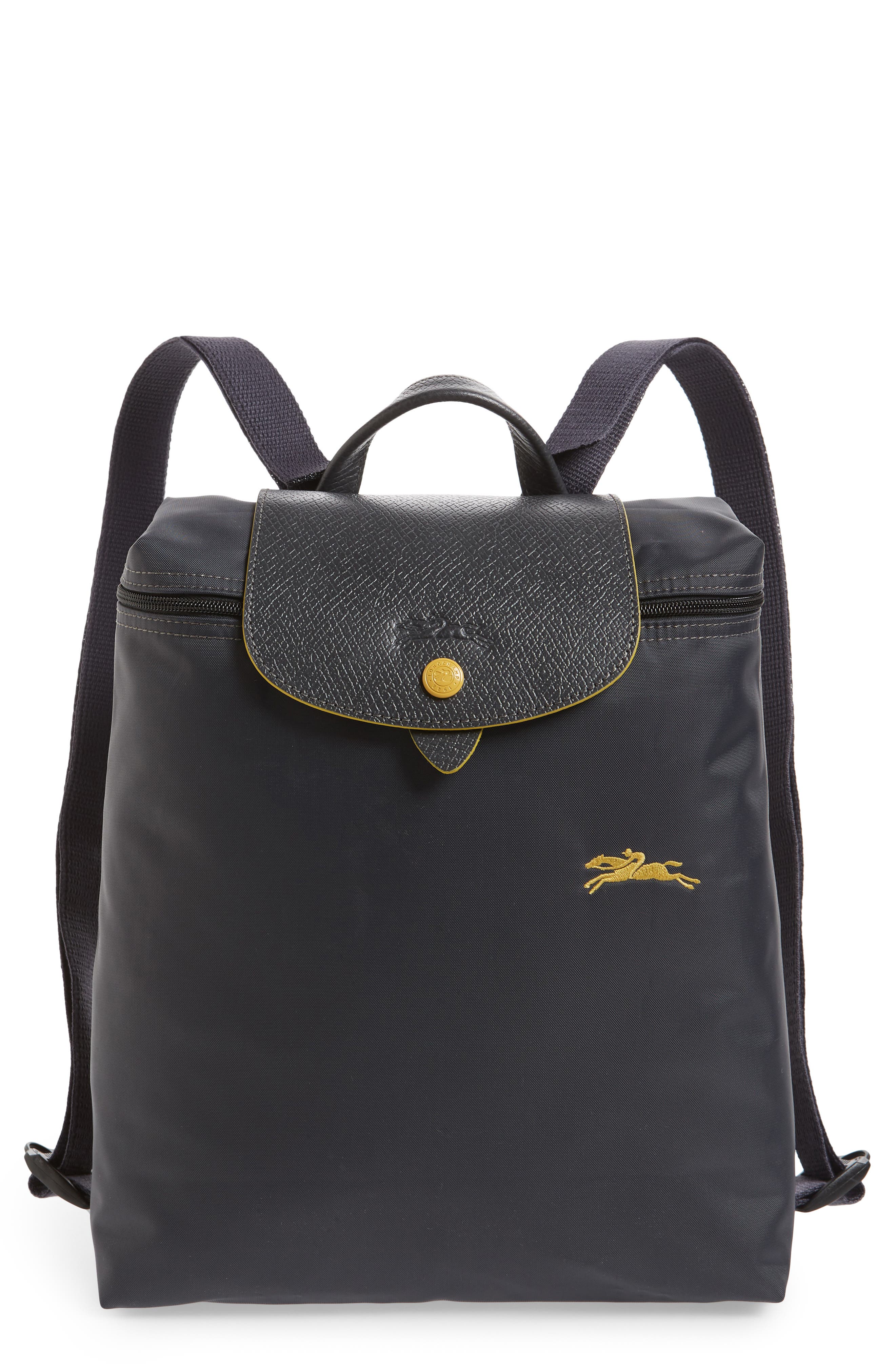 longchamp backpack grey