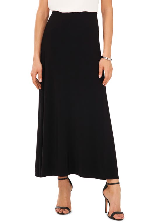 Pull-On Maxi Skirt in Rich Black