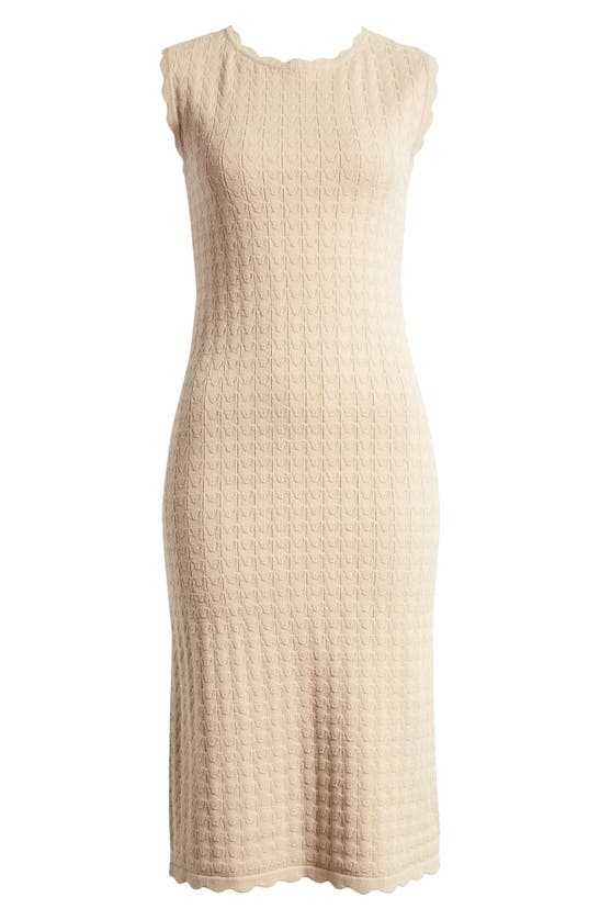 Shop Halogen Sleeveless Knit Dress In Oxford Brown