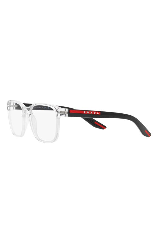 PRADA PRADA LINEA ROSSA 57MM PILLOW OPTICAL GLASSES