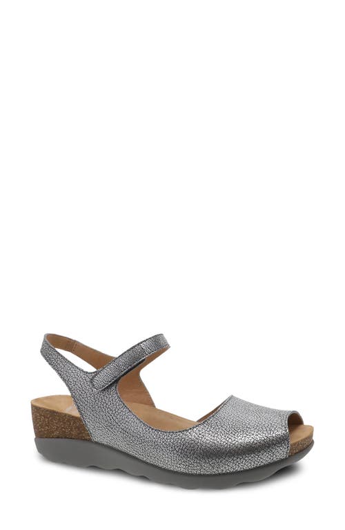 Dansko Marcy Sandal Pewter Metallic at Nordstrom,