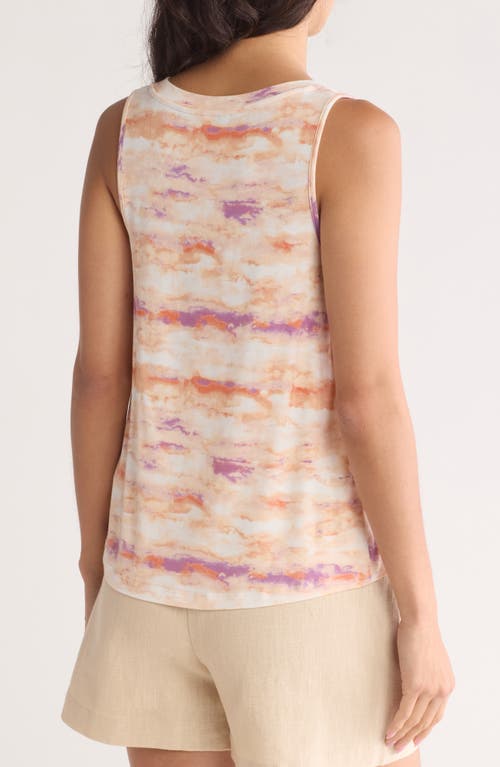 Tart Onida Print Tank In Nuage Rose