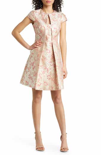 Vince camuto jacquard sales fit and flare dress