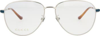 Gucci 57mm hotsell aviator sunglasses