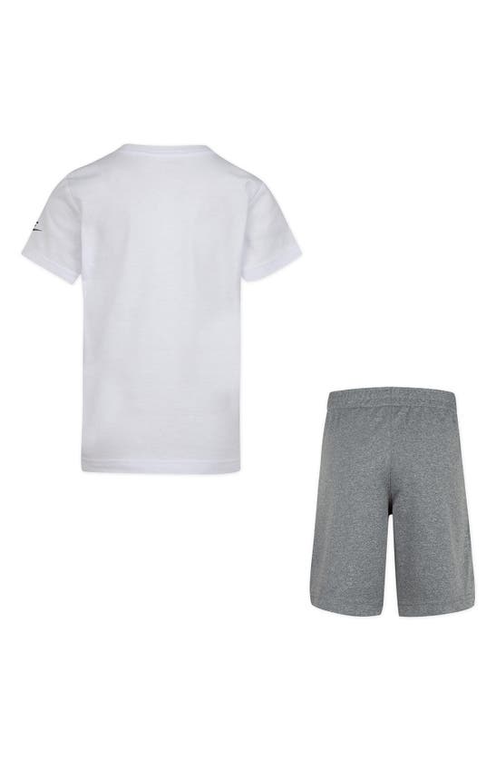 Shop Nike Kids' Futura Performance Graphic T-shirt & Shorts Set In Carbon Heather