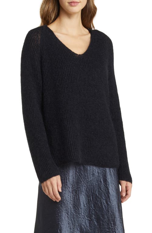 Waser Rib Sweater in Navy