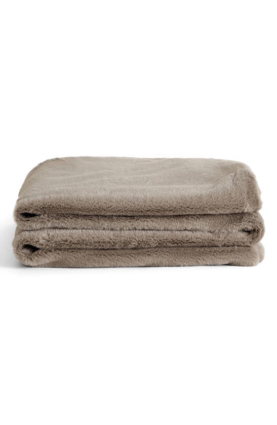 Unhide Lil' Marsh Small Plush Blanket In Taupe Ducky
