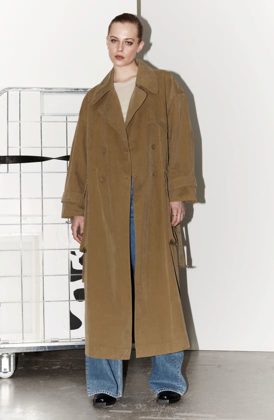 Shop & Other Stories Trench Coat In Beige Dark