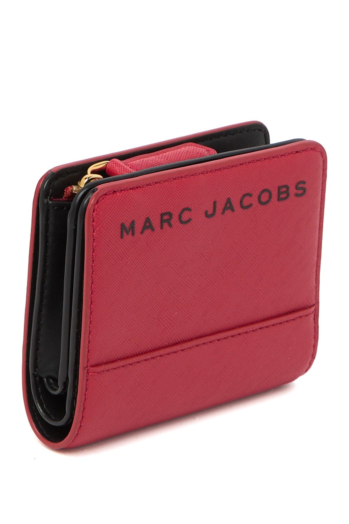 marc jacobs branded saffiano standard continental wallet