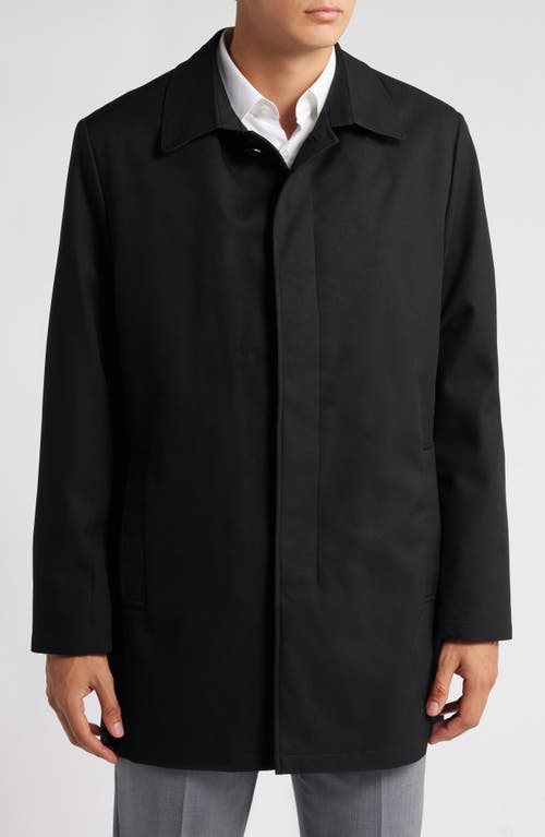 Hart Schaffner Marx Gilmore Water Resistant Raincoat With Removable Liner In Black