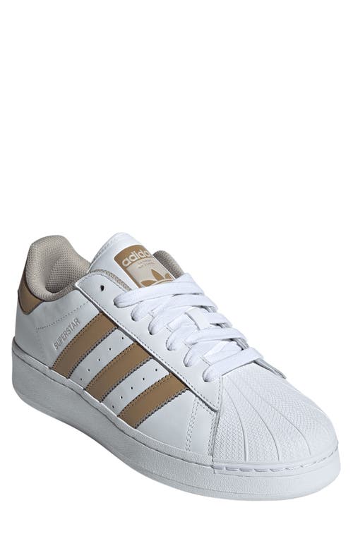 Adidas Originals Adidas Superstar Xlg Sneaker In White/cardboard/wonder Beige