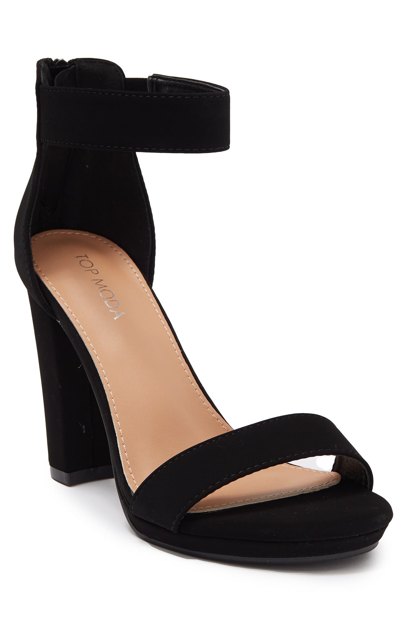 top moda black heels