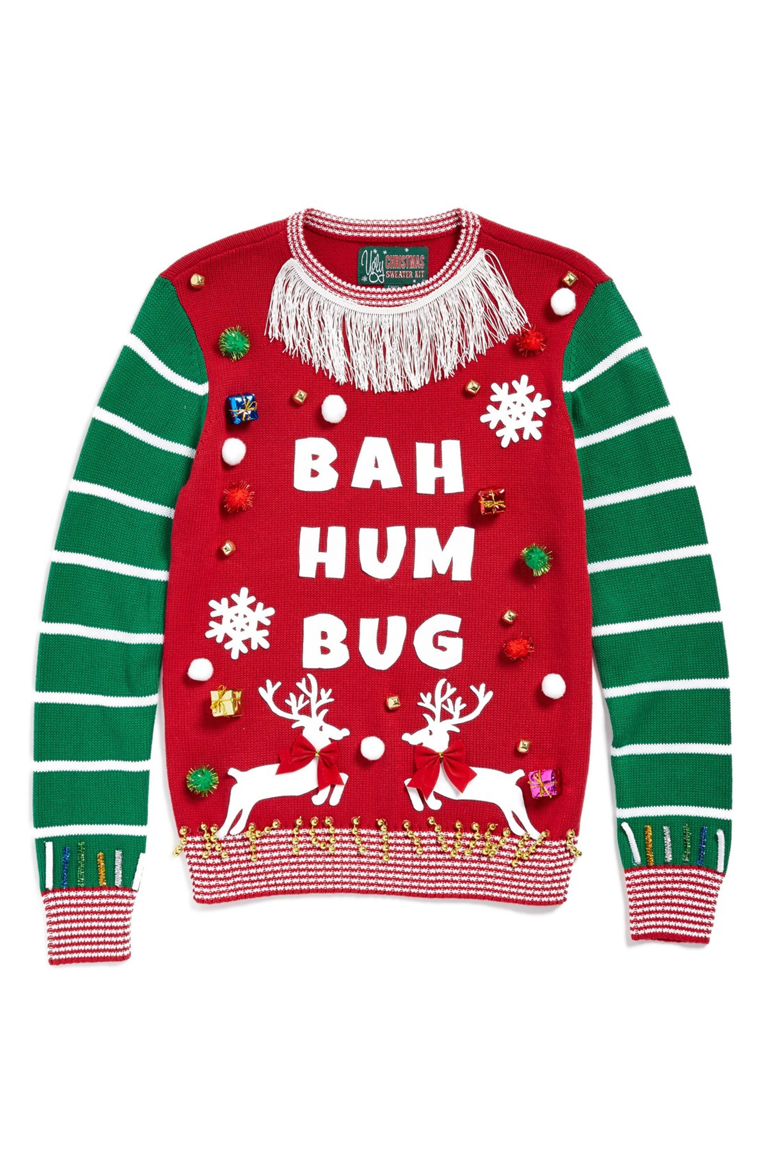 Ugly Christmas Sweater 'Make Your Own White Stripe' Sweater Kit