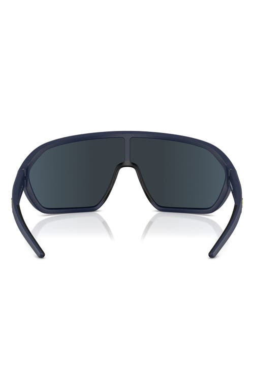 Shop Scuderia Ferrari 42mm Mirrored Pillow Sunglasses In Matte Blue