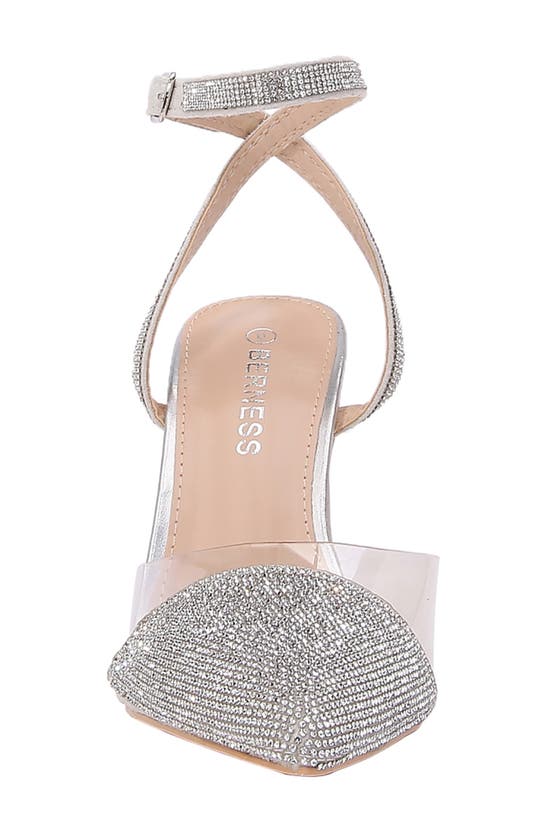 Shop Berness Barbara Rhinestone Pump In Silver