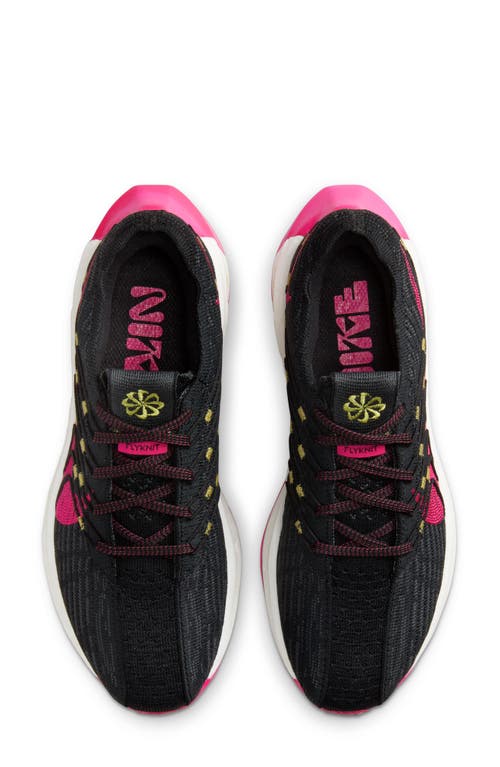 Shop Nike Pegasus Turbo Next Nature Flyknit Running Shoe In Black/fireberry/anthracite