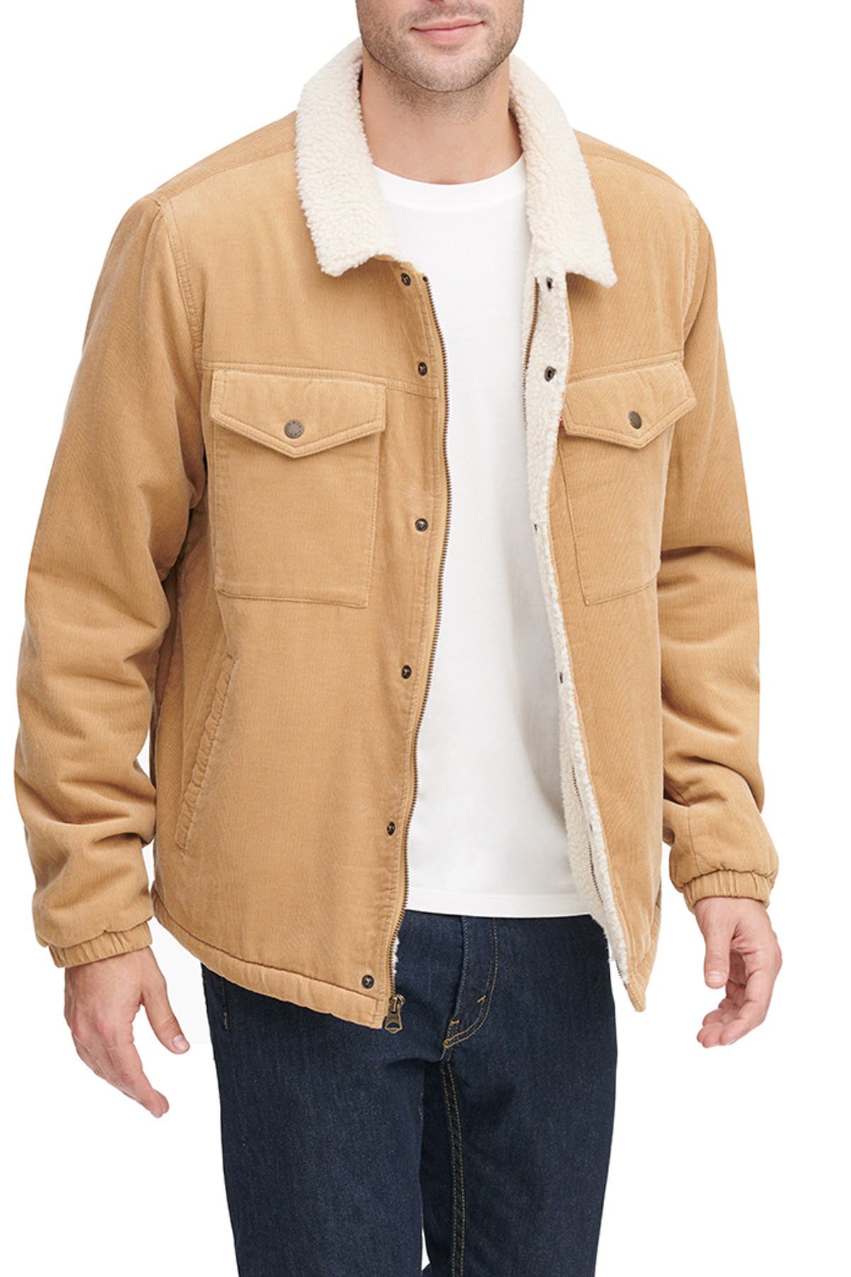levi's chino corduroy sherpa trucker jacket
