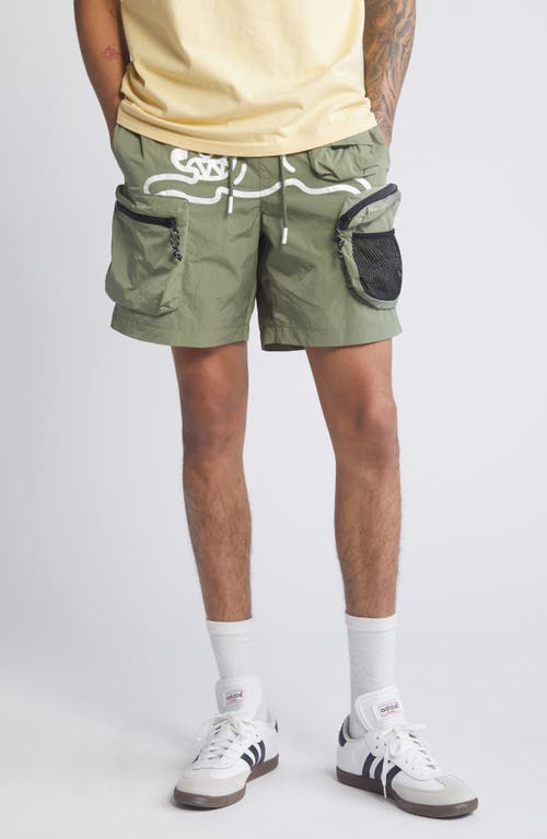 Icecream Hiker Cargo Shorts In Green