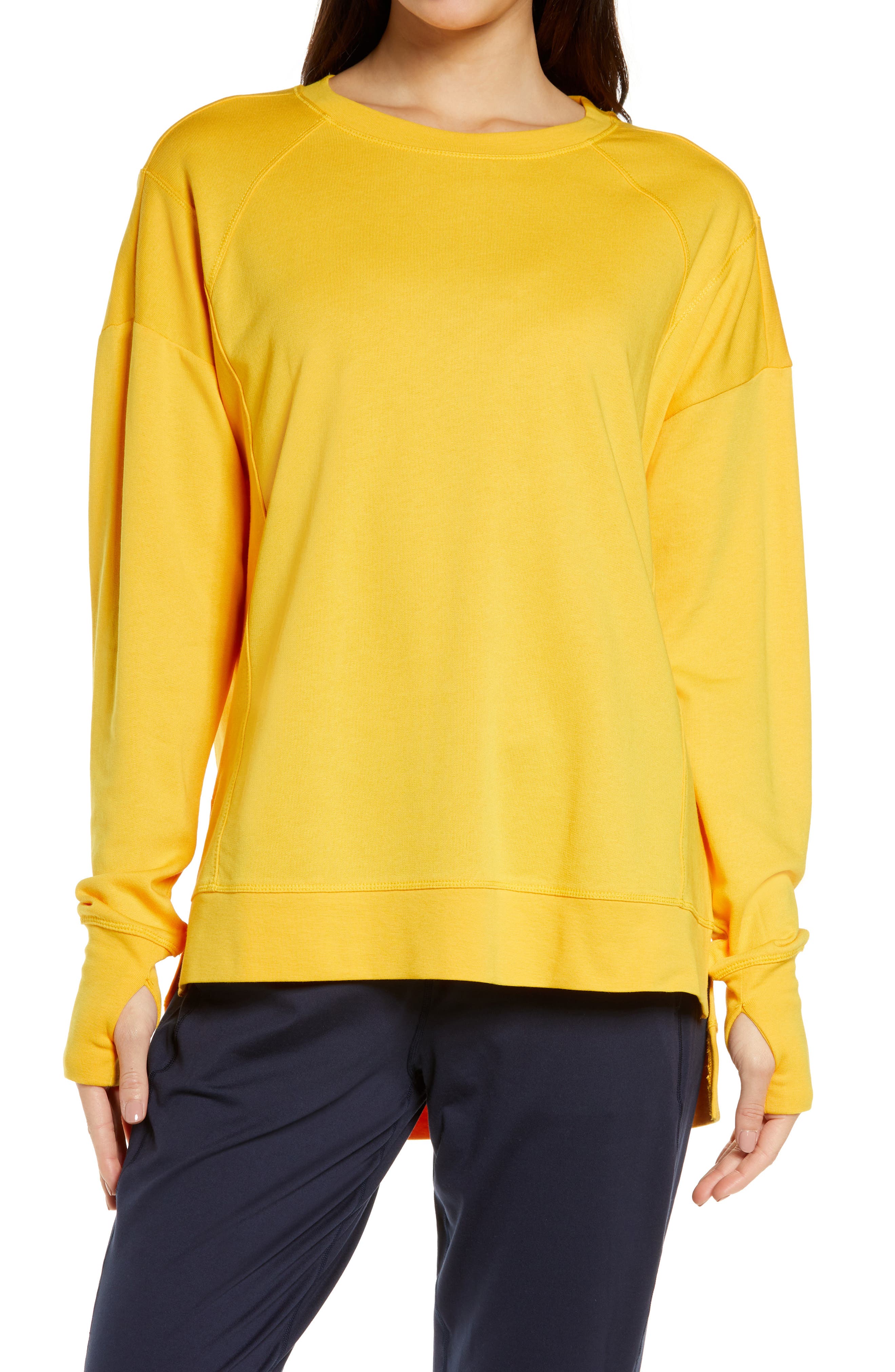 yellow sweatshirt women
