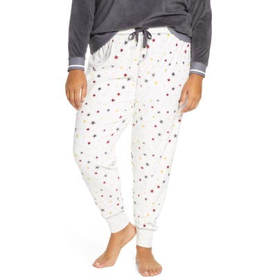 Plus Size Pj Salvage Oh My Velour Pajama Pants, Ivory