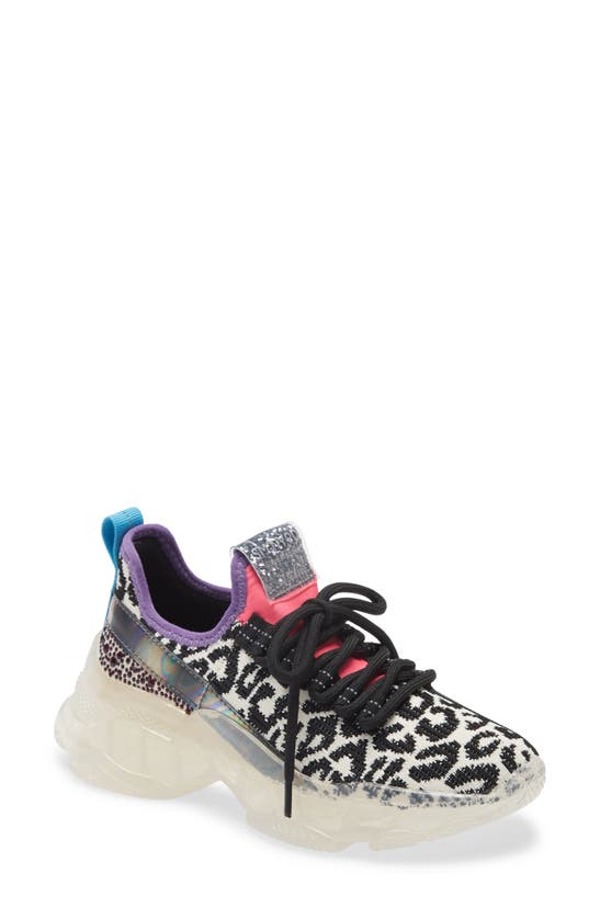 Steve Madden Kids Maxima Embellished Sneaker In Leopard Multi Modesens