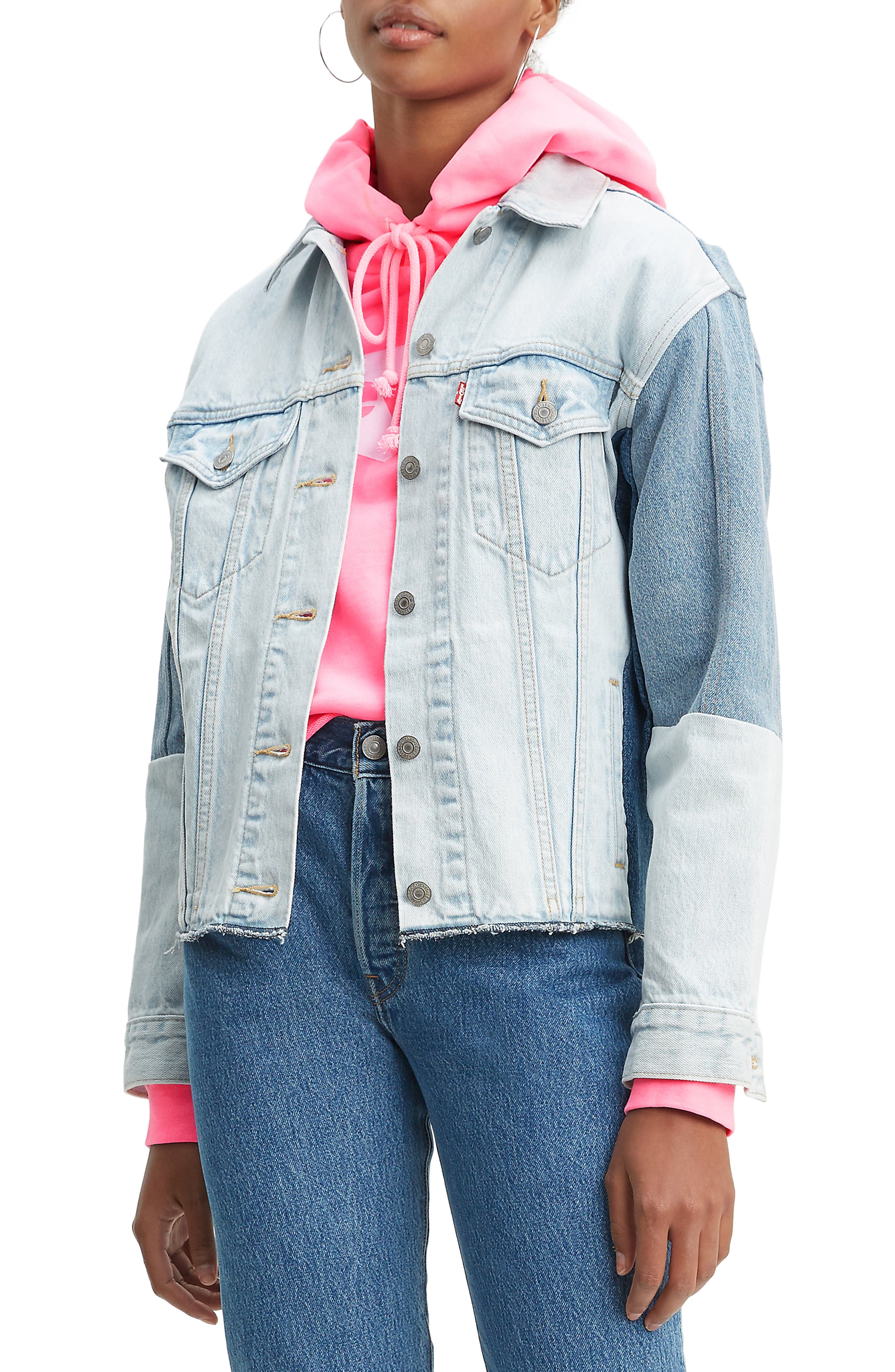 levi color block jeans