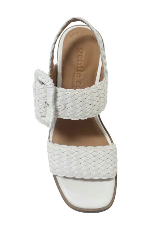 Shop Gentle Souls By Kenneth Cole Gentle Souls Madylyn Slingback Sandal In White Leather