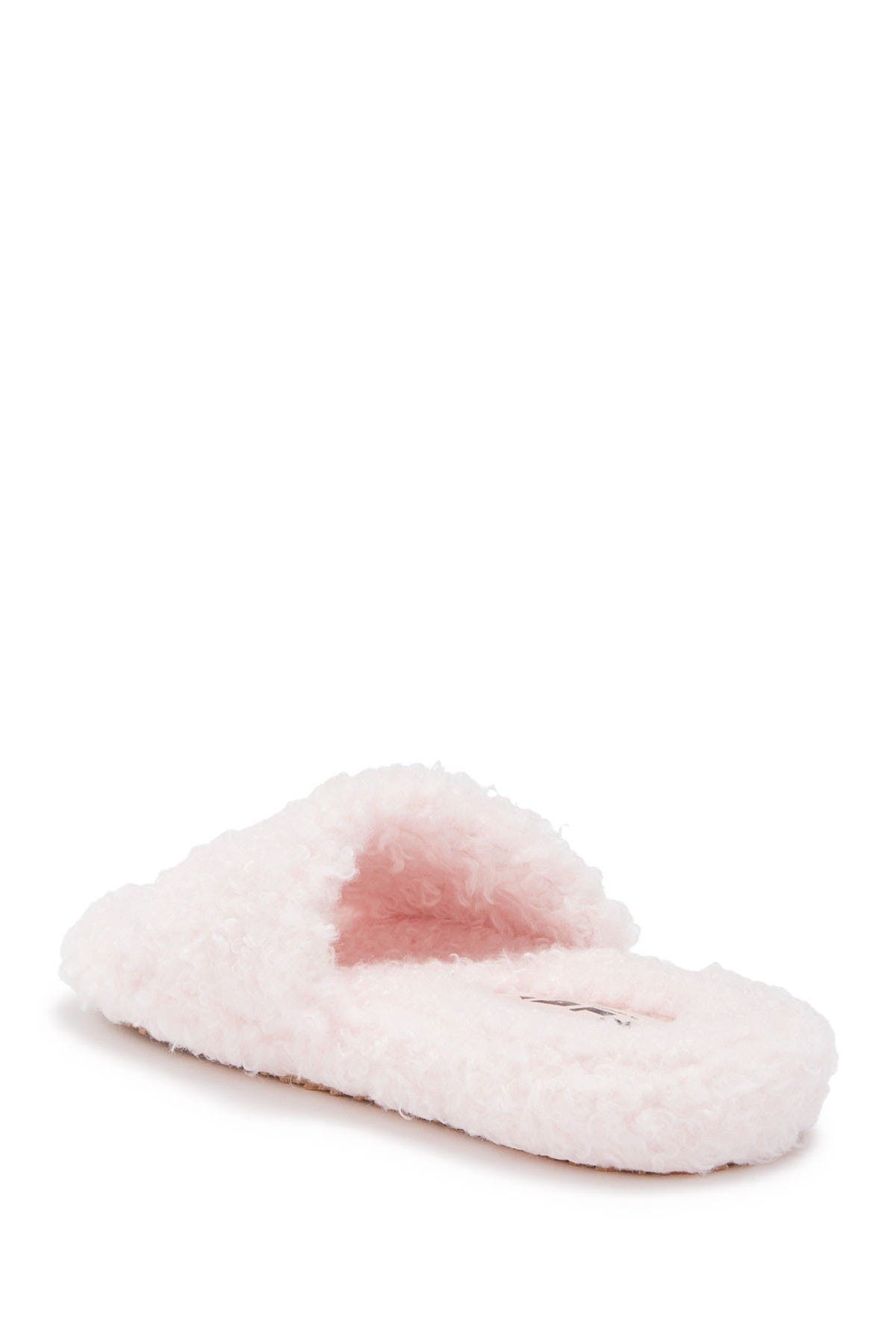Jeffrey Campbell Faux Fur Slide Slipper In Pink