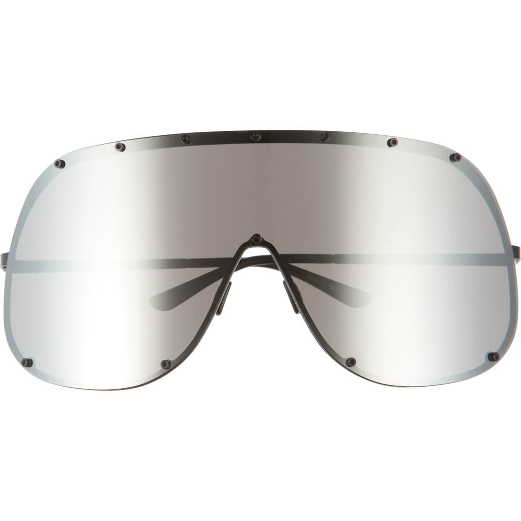 Rick Owens Oversize Shield Sunglasses In Gray