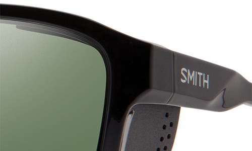 Smith Embark 58mm Chromapop™ Polarized Square Sunglasses In Black/gray Green