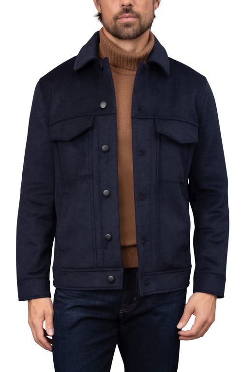 Shop Bagatelle Double Face Jacket In Navy